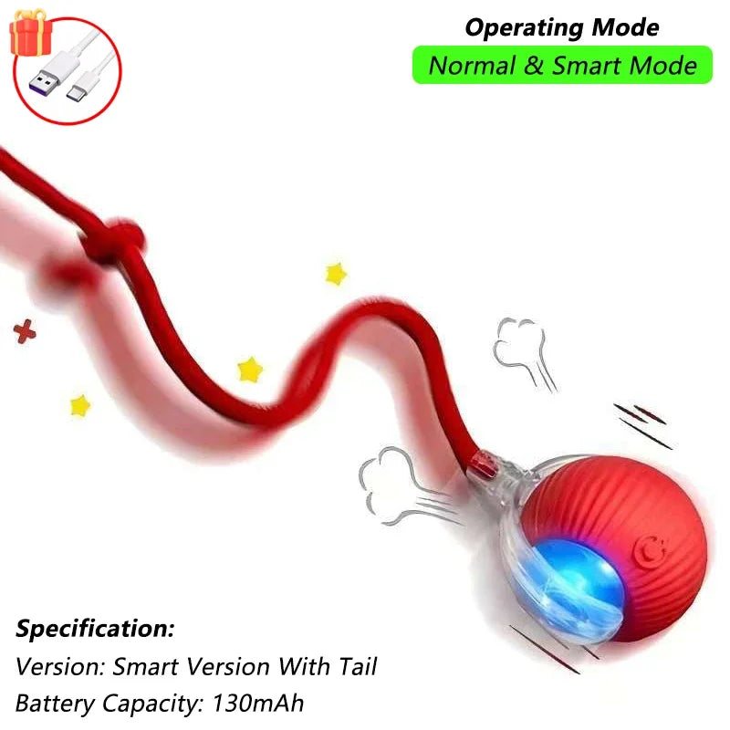 Automatic Rolling Ball with Tail